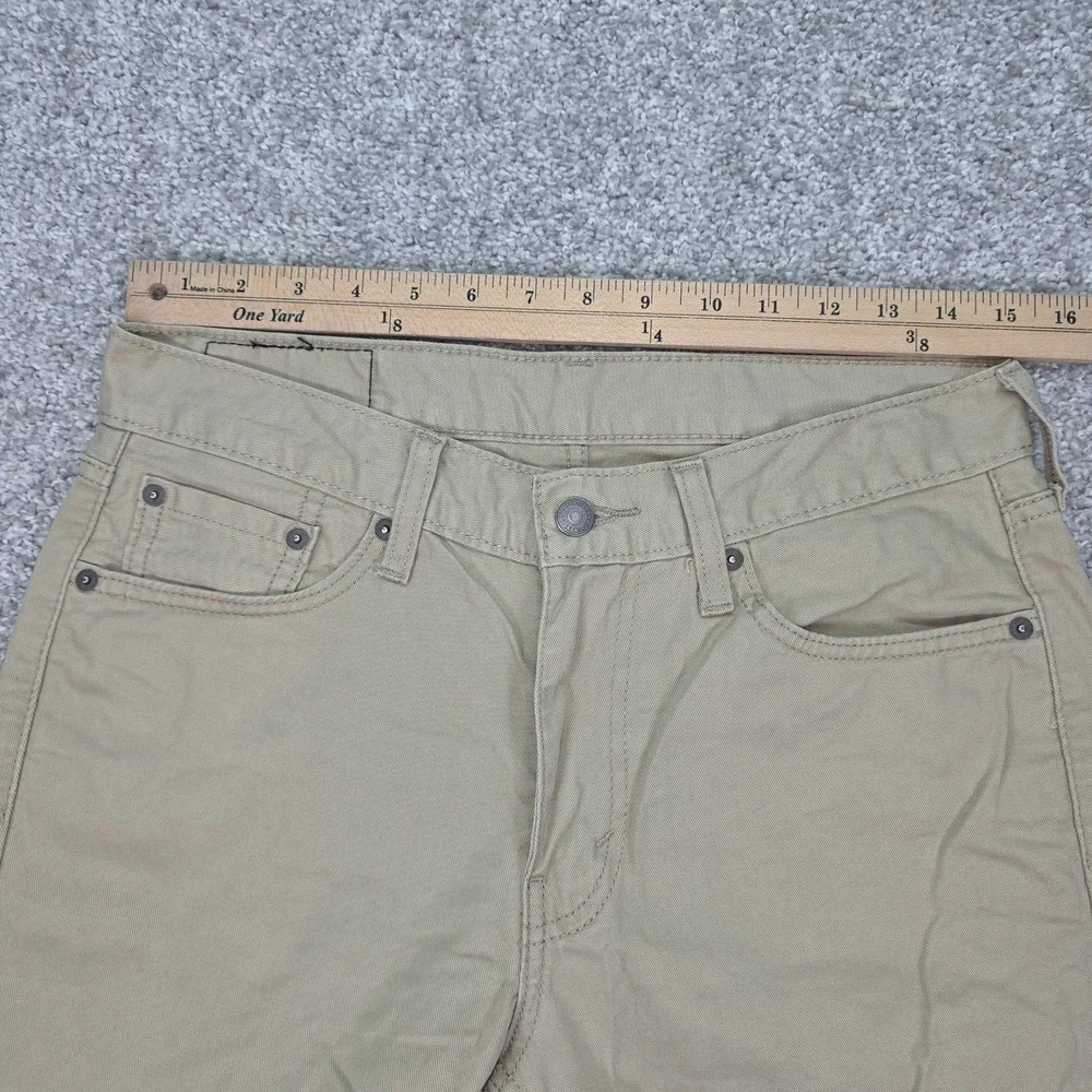 Levis 514 Straight Fit Khaki Tan Pants Mens W30 L32 00514-0407 Trousers